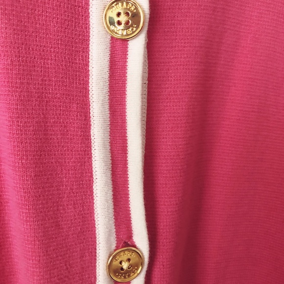 Excellent Chaps Pink White Cardigan - Picture 4 of 4